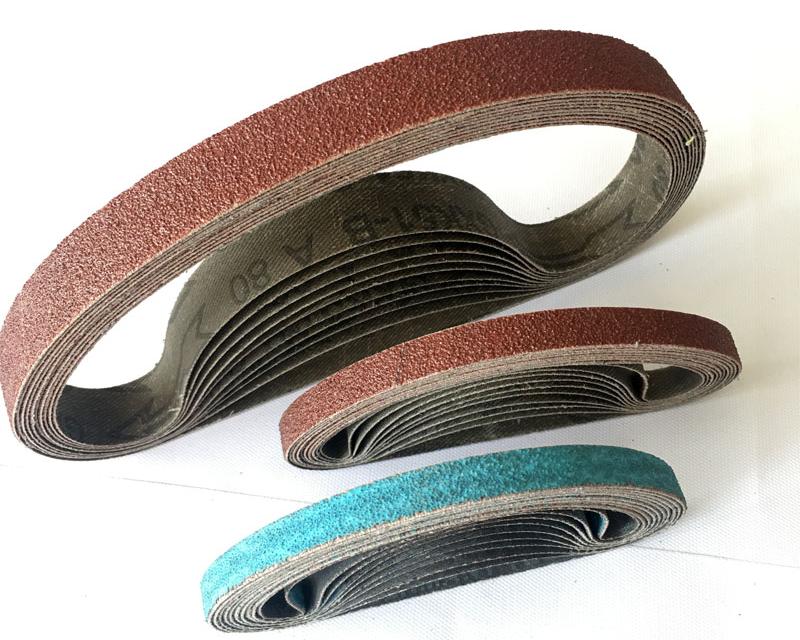 Abrasive belts polishing weld seams