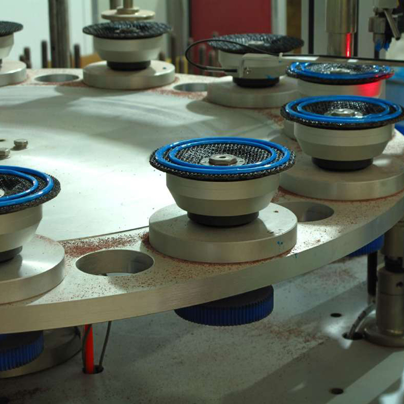 Application of single-component glue in automatic production of abrasive industry_single-component glue_flap disc factory_flap wheel manufacturer