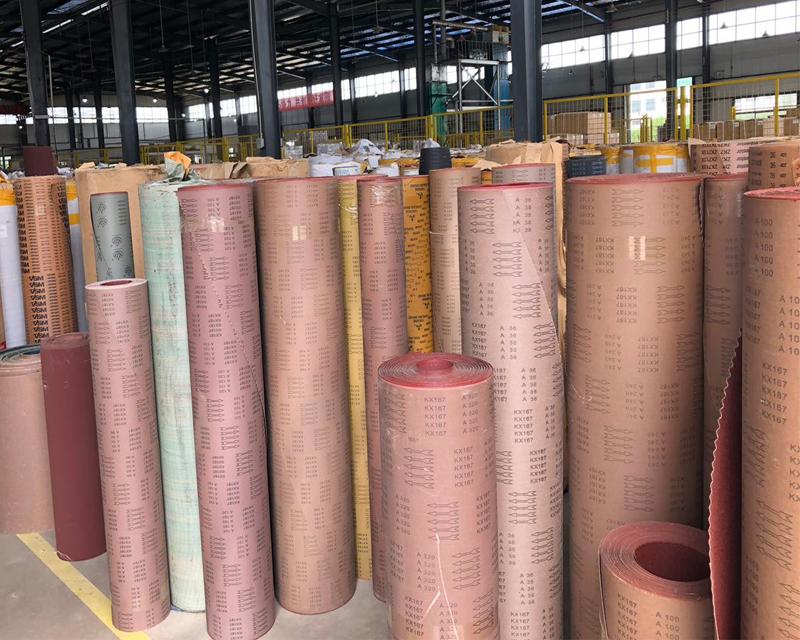 abrasive cloth rolls