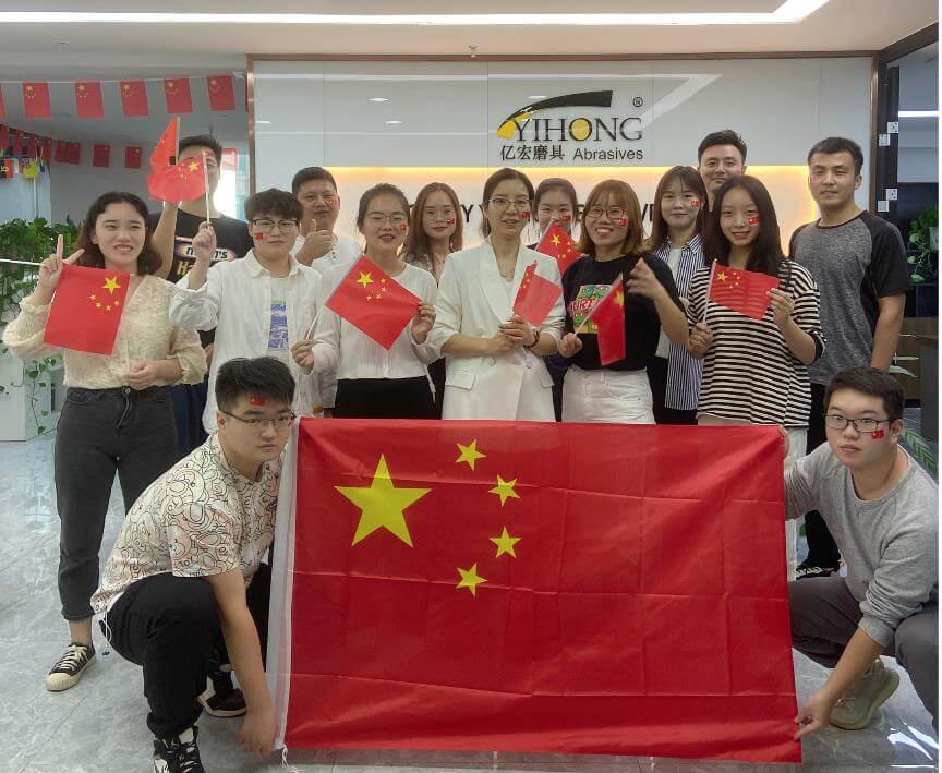 Happy National day_yihong abrasives_China manufacturer_72birthday